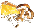 Cheese and Mushrooms